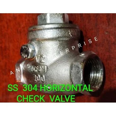 Gas Stainless Steel Ss 304 Horizontal Check Valve Screwed At Rs 290