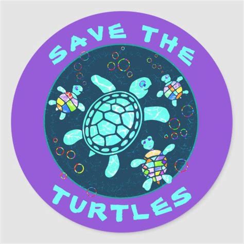 Save The Turtles Stickers In 2021 Turtle Stickers