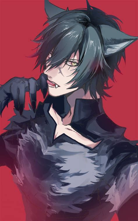 Wolf Anime Boy Sad 122 Best Anime Wolf Images On Pinterest Anime
