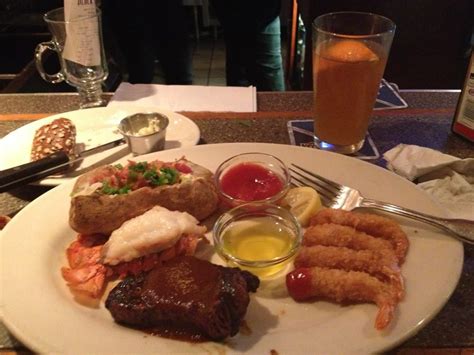 Come to steak & lobster restaurants in london or heathrow and enjoy our specialities! Steak, lobster, shrimp, baked potato .and a Shock Top. Dinner with the crew. | Yelp