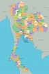 mapa de tailandia 2811545 Vector en Vecteezy