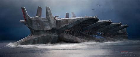 Battleship Concept Art By Josh Nizzi Concept Art World