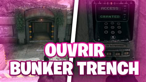 EASTER EGG OUVRIR LE BUNKER TRENCH CALL OF DUTY MODERN WARFARE