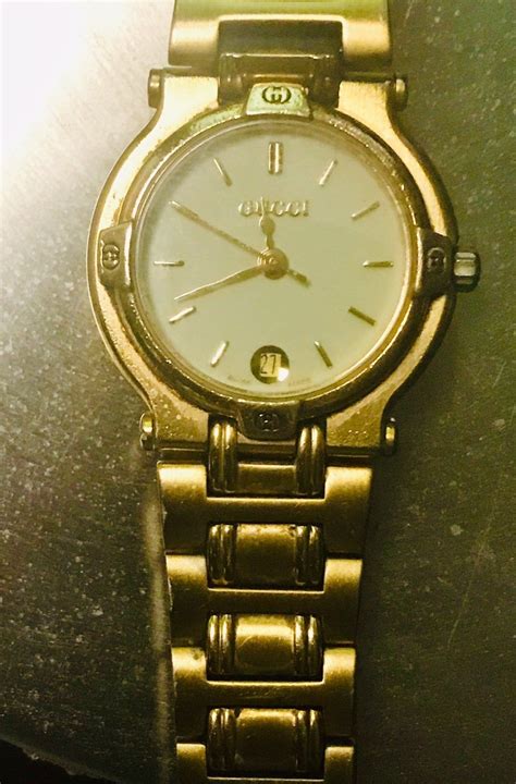 Womens Vintage Gold Gucci Watch Watch Gucci Watch Watches Gold Watch