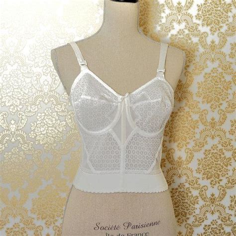 Vintage White Bustier S Lacy White Bustier Corset Sexy Lacy