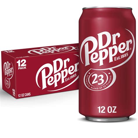 Dr Pepper Soda 12 Fl Oz Cans 12 Pack