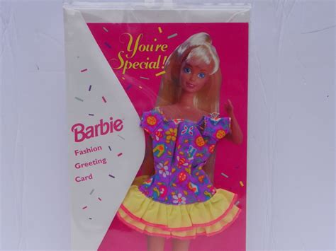 Reserved For Dennis Barbie Greeting Card Vintage 1994 Barbie Etsy Canada Barbie Fashion
