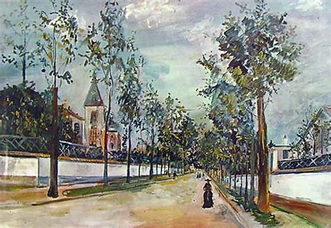 Street In The Suburbs By Maurice Utrillo New Zealand Fine Prints