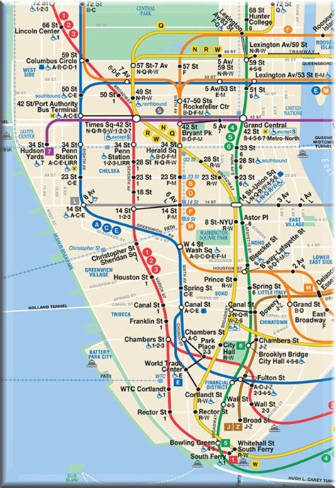 Schematic New York City Subway Map By Inat Nycrail Gambaran