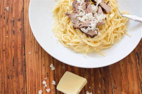 Bake for 5 minutes more or until cheese is melted. Steak Alfredo A rich and decadent dish, Steak Alfredo ...