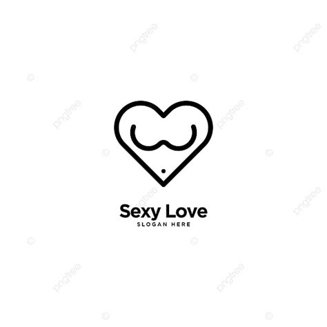 Monoline Logo Vector Design Images Sexy Love Logo Outline Monoline Sexy Love Vector Png