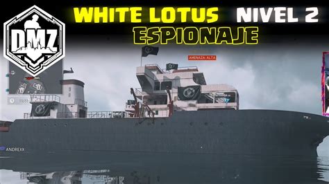 ESPIONAJE MISION DMZ WHITE LOTUS NIVEL 2 WARZONE TEMPORADA 4