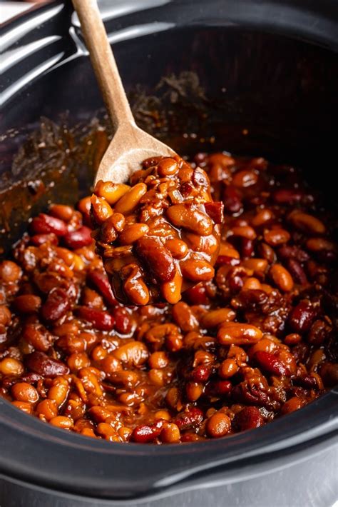 Homemade Slow Cooker Baked Beans Ambitious Kitchen