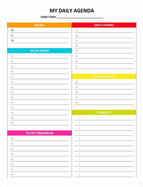 Daily Task Planner Excel Wizardsfor
