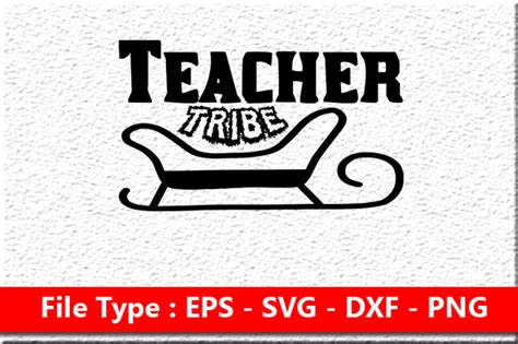 Teacher Svg Design Teacher Tribe Graphic By Mougraphics · Creative Fabrica