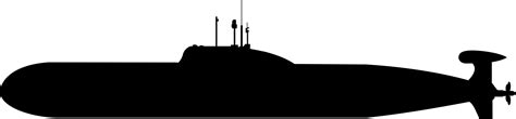 Submarine Silhouette Vector Clipart Image Free Stock Photo Public