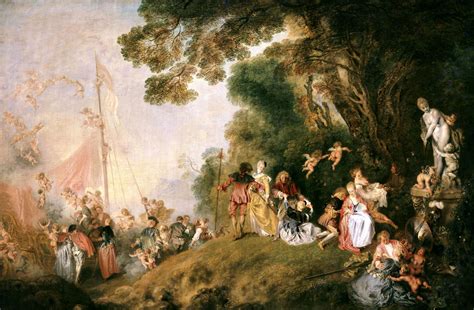 Antoine Watteau Pilgrimage To Cythera 1721 Rococo Painting Rococo