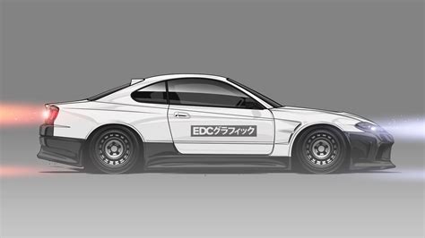 วอลเปเปอร nissan silvia EDC Graphics แสดงผล รถยนตญปน Nissan JDM x XTRMZ