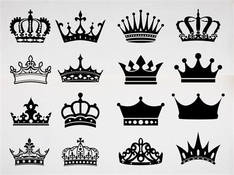 Crown Svg Royal Crown Svg File Crown Svg Bundle King Crown Etsy