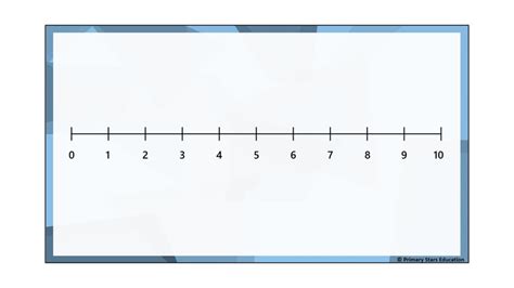 Number Line Within 10 Starter Primary Stars Education