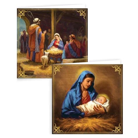 christmas cards 12 pack 2 designs traditional religious uk emporium johannesburg