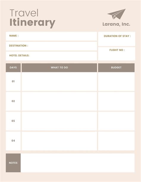 Vacation Planner Fillable Printable Fillable Trip Planner Trip