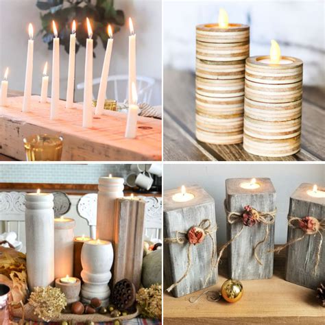 15 Best Wooden Candle Holders That You Can Easily Diy
