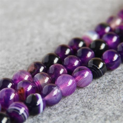 Buy Fashion Jewelry Purple Semi Precious Stone 12mm