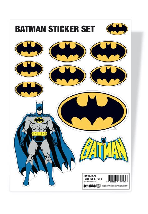Batman Set Sticker Impericon Au