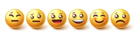 Juego De Vectores De Caracteres Emoji Smileys Emojis Smiley 3d En