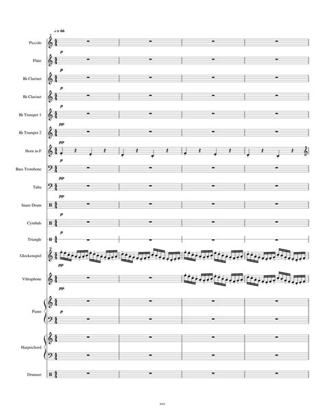 Fireflies Sheet Music For Piano Harpsichord Tuba Flute And More