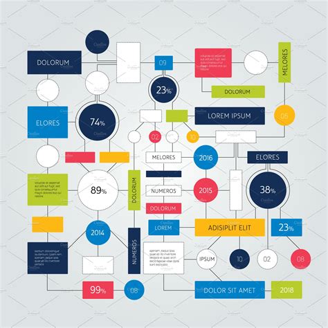 Flowchart Infographics Scheme By Vectoran On Dribbble