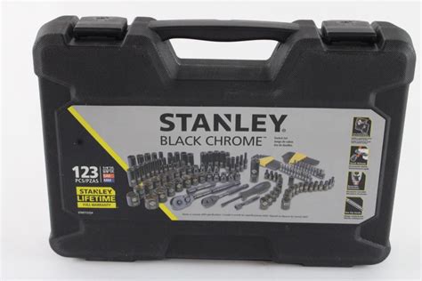 Stanley 123 Piece Black Chrome Socket Set Property Room