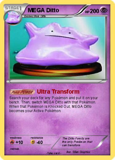 Browse by set & get current and historical card prices with pictures. Pokémon MEGA Ditto 1 1 - Ultra Transform - My Pokemon Card