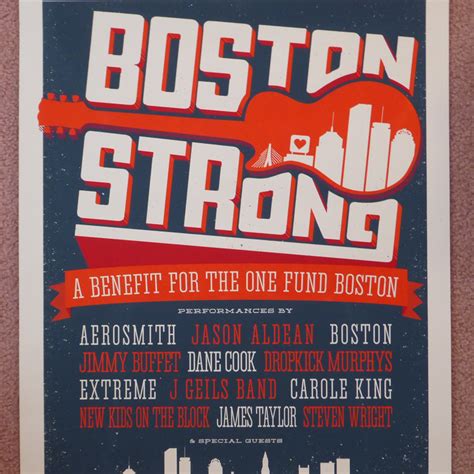 Boston Strong Concert Poster 2013 Collectionzz