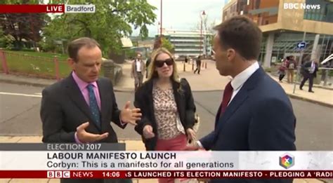 Shocking Moment Bbc Journalist Pushes Woman Away By The Breast When She Interrupts Live Tv