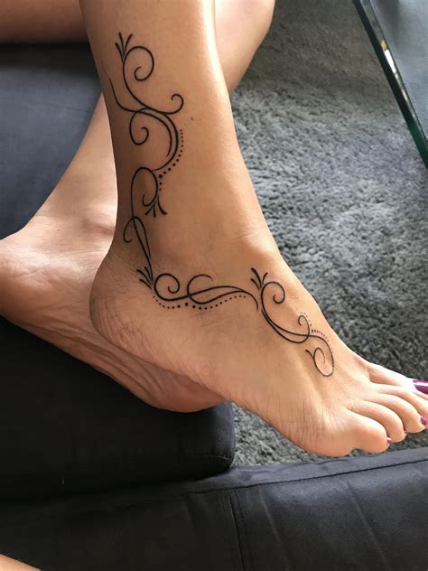 Foot Tattoo Designs Foottattoos Foot Tattoos Leg Tattoos Anklet Tattoos
