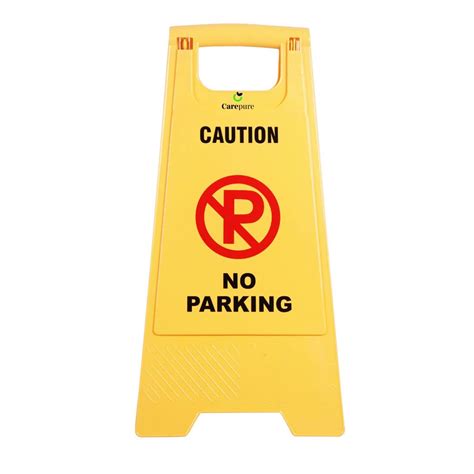 Buy Carepure No Parking Sign Board Yellow Caution Sign Board