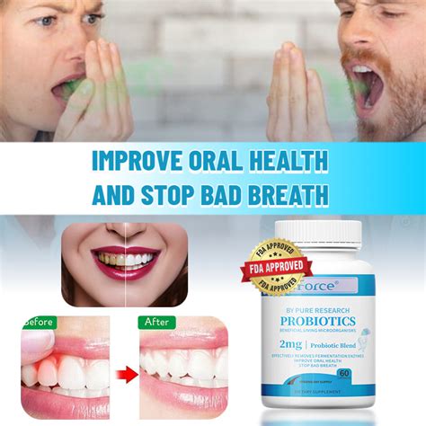 Premium Dental Probiotics Treats Bad Breath Removes Bad Breath Tonsil