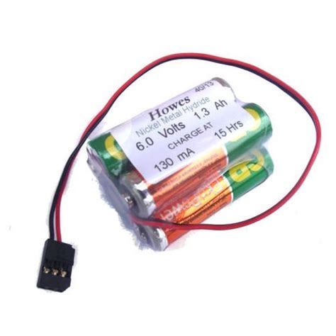 Receiver Battery Pack Nimh 6 Volt 1200mah Triangle Howes Models