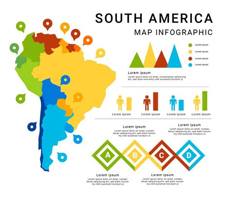 America Del Sur Mapa Infografico Archivo Imagenes Vectoriales Images