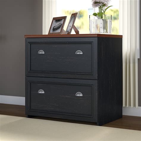 You might think you won't need we have wood file cabinets in earthly mahogany and honey wood tones that exude italian country style, and transitionally styled in attractive an. Bush Furniture Fairview Lateral File Cabinet in Antique ...