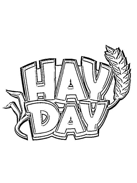 Hay Day Logo Coloring Page Funny Coloring Pages