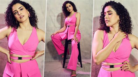 Sanya Malhotra Is Fiercely Chic And An Abundance Of Sass In A Pink
