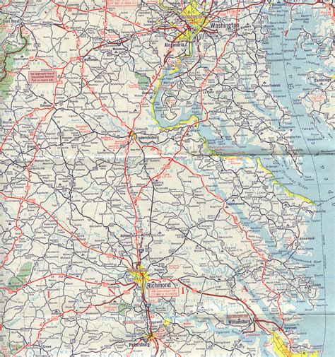 Road Map Of Northern Virginia