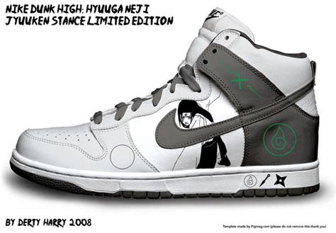 Nike Dunk High Hyuuga Neji Yj By Dertyharry On Deviantart