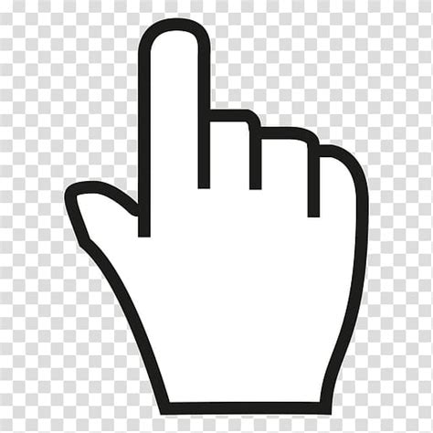 White Hand Sign Computer Mouse Pointer Cursor Icon Mouse Cursor