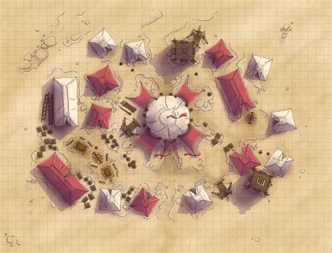 Desert Maps Encampment Caeora On Patreon Desert Map Fantasy Map Tabletop Rpg Maps