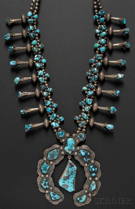 Navajo Turquoise Squash Blossom Necklace I Have One Just Like This