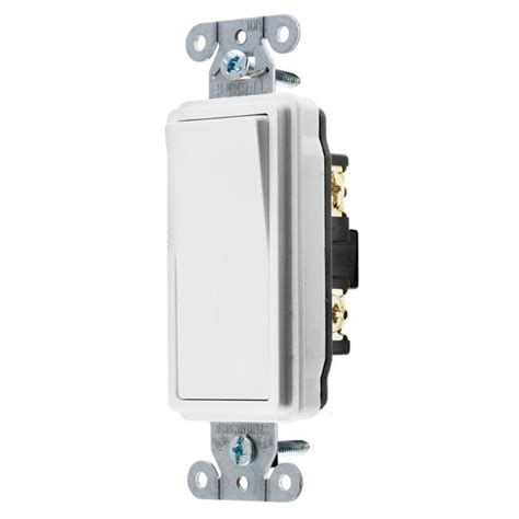 Hubbell 1520 Amp 3 Way White Rocker Light Switch At